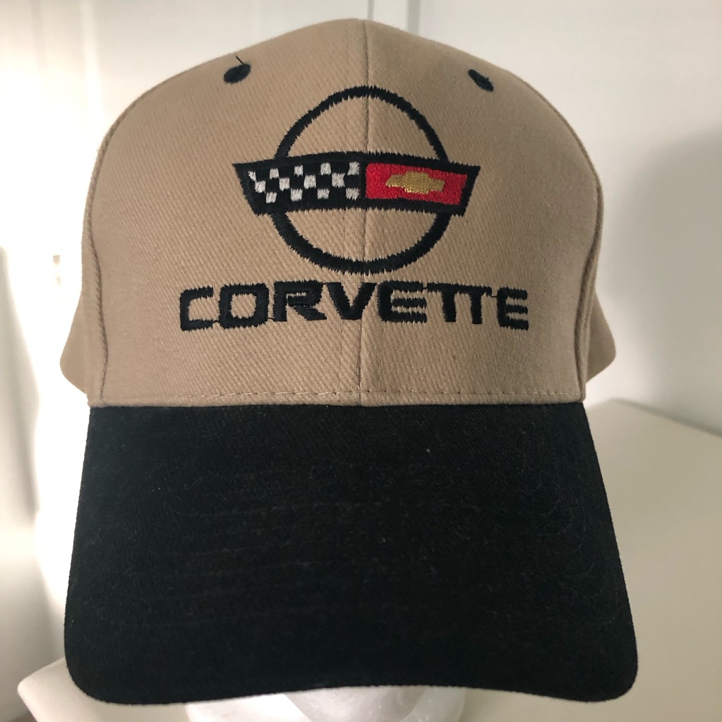Nwot Corvette Tan And Black Ball Cap